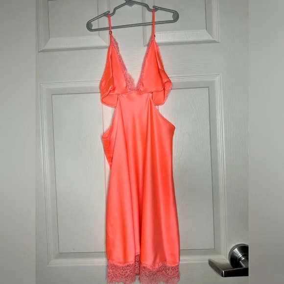 Victoria's Secret | Dresses | Victorias Secret Womens Coral Slip Dress |  Poshmark